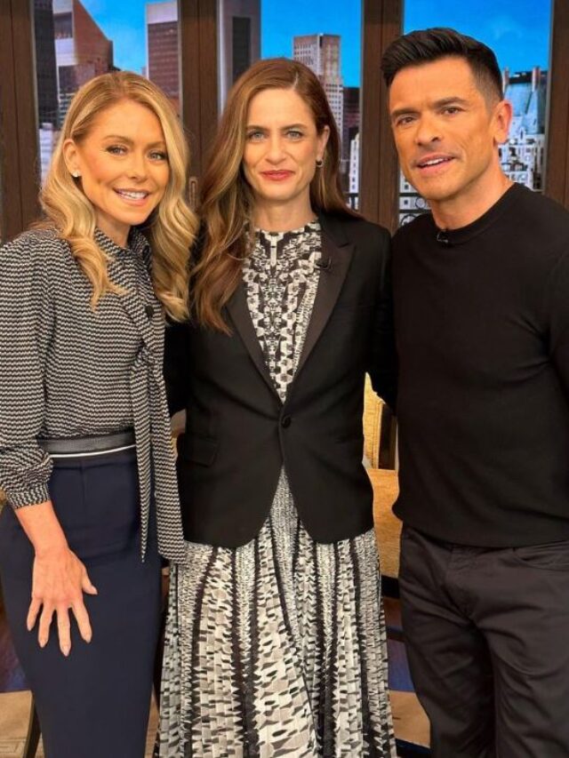 Live with Kelly and Mark show with Amanda Peet!
